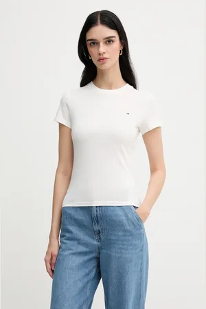 Tommy Hilfiger T-shirt bawełniany 2-pack damski kolor DW0DW21366