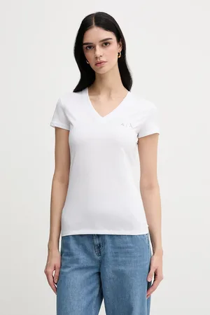 Armani Exchange T-shirt bawełniany damski kolor XW000521 AF10359