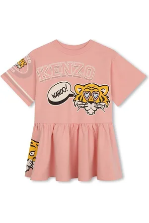 Kenzo Sukienka bawełniana dziecięca kolor mini rozkloszowana