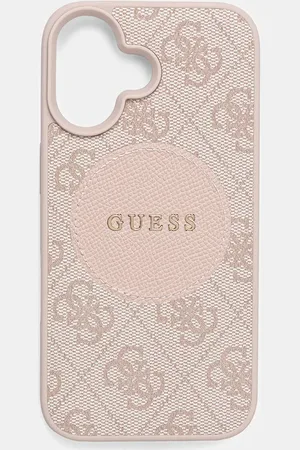 Guess Etui na telefon iPhone 16 kolor GUHMP16SP4PGRSGP