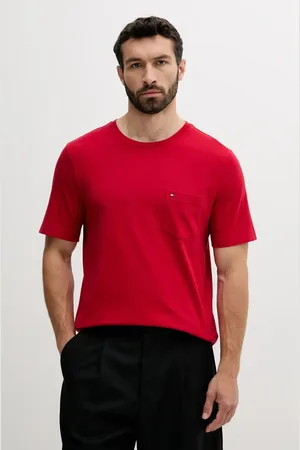 Tommy Hilfiger T-shirt bawełniany męski kolor gładki MW0MW37283