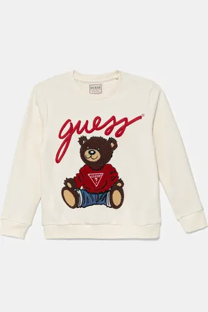 Guess Bluza bawełniana dziecięca kolor z aplikacją H5RT01 KAD74