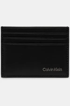 Calvin Klein Etui na karty skórzane kolor LV04D1104G