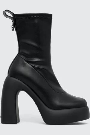 Karl Lagerfeld Botki ASTRAGON HI damskie kolor na słupku KL33750
