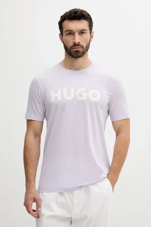 HUGO BOSS T-shirt bawełniany męski kolor z nadrukiem 50467556