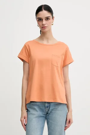 Sisley T-shirt bawełniany damski kolor