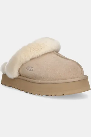 UGG Kapcie zamszowe Disquette kolor 1122550-SAN