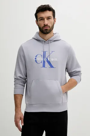 Calvin Klein Bluza męska kolor z kapturem z nadrukiem LV040BM800