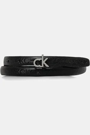 Calvin Klein Pasek skórzany damski kolor K60K612933