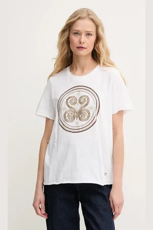 Mos Mosh T-shirt bawełniany damski kolor 168100