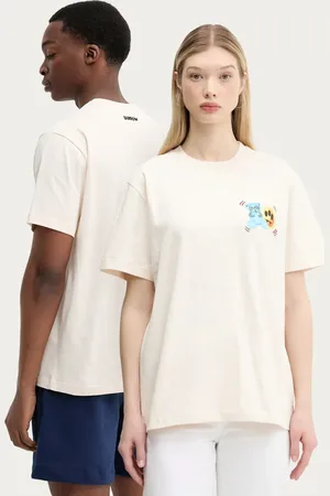 BARROW T-shirt bawełniany kolor z nadrukiem S5BWUATH058