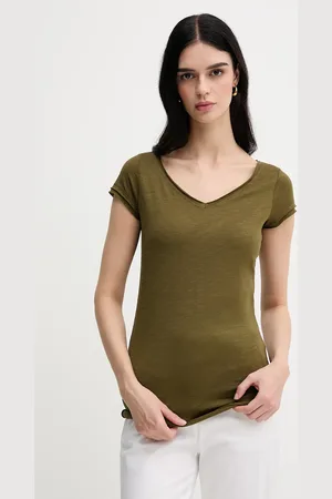 Sisley T-shirt damski kolor