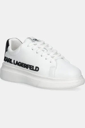 Karl Lagerfeld Sneakersy skórzane dziecięce kolor Z30381