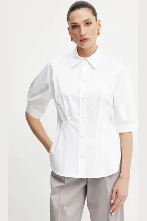 HUGO BOSS Koszula damska kolor relaxed z kołnierzykiem klasycznym 50539901