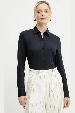 HUGO BOSS Koszula damska kolor slim z kołnierzykiem klasycznym 50540592