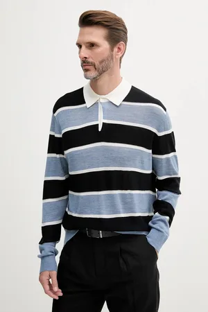 Armani Exchange Sweter wełniany męski kolor lekki XM000683 AF12929