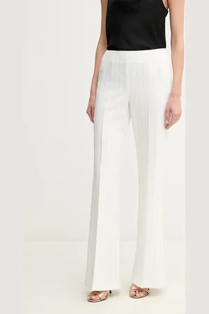 ERMANNO SCERVINO Spodnie damskie kolor szerokie high waist 56TP004EV7
