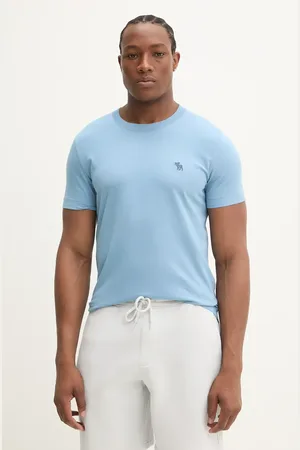 Abercrombie & Fitch T-shirt bawełniany męski kolor gładki KI124-5099