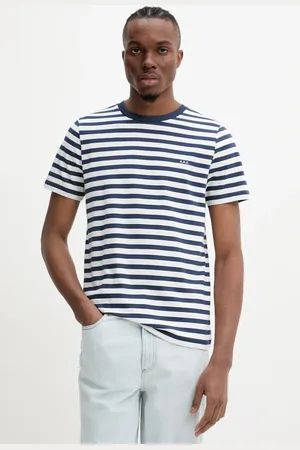 A.P.C. T-shirt bawełniany t-shirt standard apc brode raye męski kolor wzorzysty COHBZ.M26419