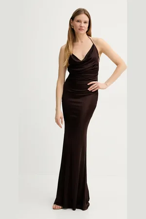Elisabetta Franchi Sukienka kolor maxi dopasowana ABR0652E2