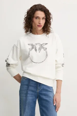 Pinko Bluza bawełniana damska kolor z nadrukiem 104618 A2CV