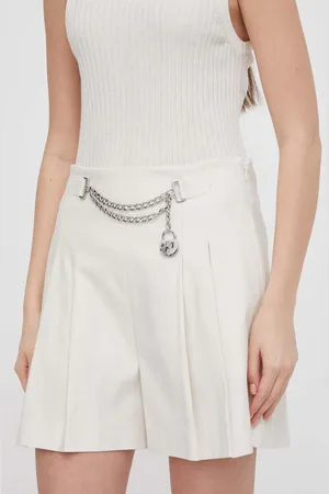 Ralph Lauren Szorty damskie kolor gładkie high waist 200932961