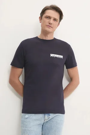Calvin Klein T-shirt bawełniany męski kolor z nadrukiem K10K113800