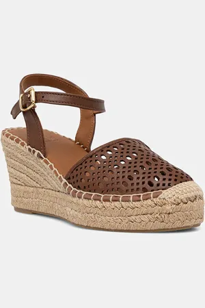 Billi Bi Espadryle skórzane kolor na koturnie A8611
