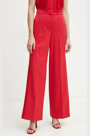Max&Co. Spodnie damskie kolor szerokie high waist 2516131041200