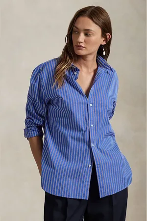 Ralph Lauren Koszula bawełniana damska kolor relaxed z kołnierzykiem klasycznym 211968218