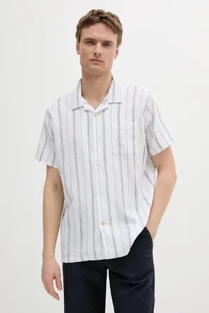 Barbour Koszula Garnock Stripe S/S Regular Fit Shirt męska kolor relaxed z kołnierzykiem klasycznym MSH5608