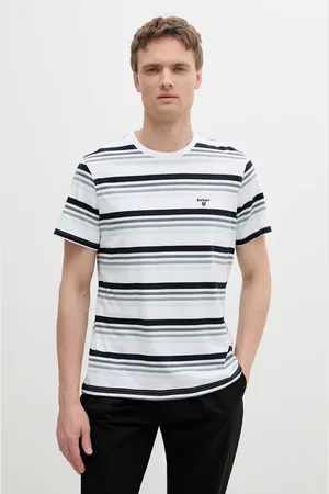 Barbour T-shirt bawełniany Houstead Stripe Tailored Fit T-Shirt męski kolor wzorzysty MTS1392