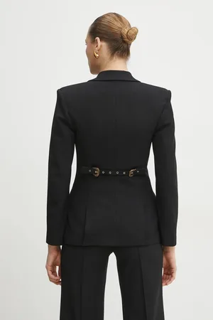 VERSACE Marynarka kolor jednorzędowa gładka 78HAQ702 N0356