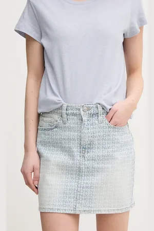 DKNY Spódnica jeansowa kolor mini ołówkowa DJ4K9525