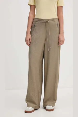 DKNY Spodnie damskie kolor proste high waist