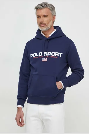 Ralph Lauren Bluza męska kolor z kapturem z nadrukiem