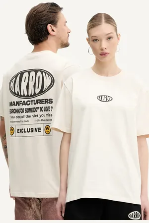 BARROW T-shirt bawełniany kolor z nadrukiem S5BWUATH066