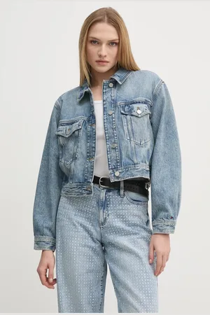 Tommy Hilfiger Kurtka jeansowa damska kolor przejściowa WW0WW43731