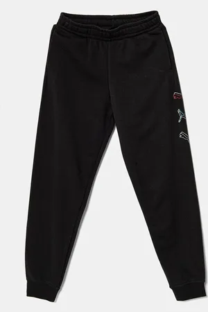 PUMA Spodnie dresowe bawełniane ESS LOGO LAB Execution Sweatpants TR kolor z nadrukiem 685790