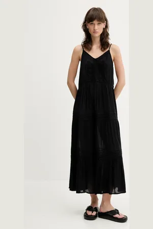 Superdry Sukienka kolor midi rozkloszowana W8011908A-02A