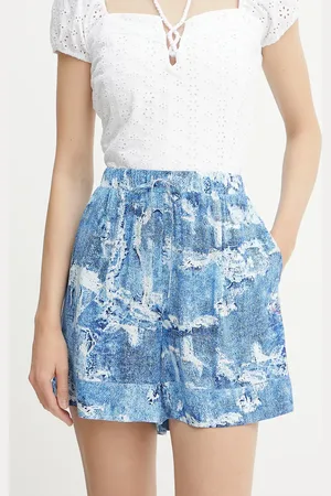 Liu Jo Szorty damskie kolor wzorzyste high waist VA5059.T2907