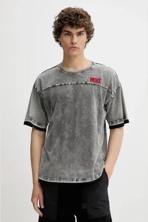 Diesel T-shirt bawełniany T-HOXT T-SHIRT męski kolor melanżowy A16916.0PKAN