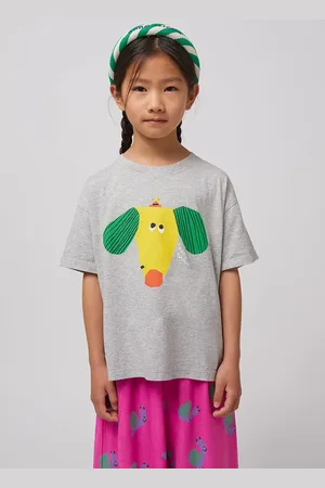 Bobo Choses T-shirt bawełniany dziecięcy Happy Dog kolor z nadrukiem 125AC012