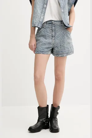 IRO Szorty jeansowe damskie kolor z aplikacją high waist WM30VINY