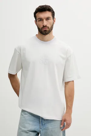 HUGO BOSS T-shirt bawełniany męski kolor z aplikacją 50535302