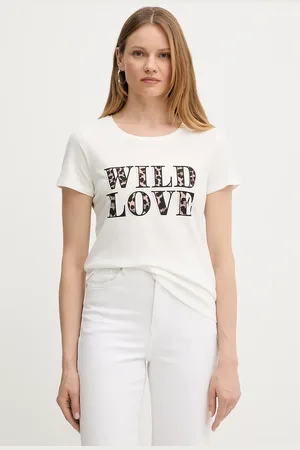 Morgan T-shirt DMILIE damski kolor DMILIE