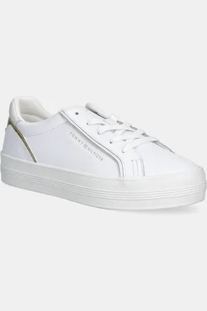 Tommy Hilfiger Sneakersy skórzane ESSENTIAL VULC SNEAKER damskie kolor FW0FW08757