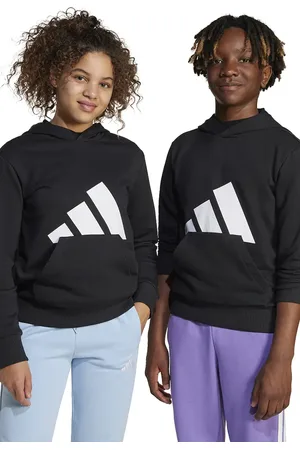adidas Bluza dziecięca kolor z kapturem z nadrukiem JC9667