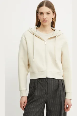 Armani Exchange Bluza damska kolor z kapturem gładka XW000822 AF10818