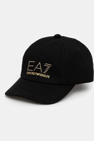 EA7 Czapka z daszkiem bawełniana kolor z aplikacją AF13009.7W000327